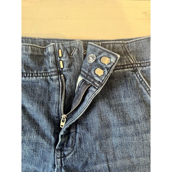 Pilcro Anthropologie Wide Leg‎ Jeans Women's Size 29 Blue Dark Wash - Picture 4 of 7